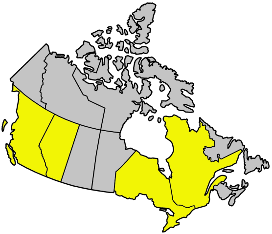 Skating List Map - Canada